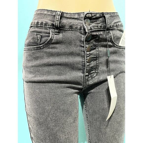 Vigoss Cooper Straight Jeans Size 5 / 27 Croped Black Pants - Picture 1 of 9